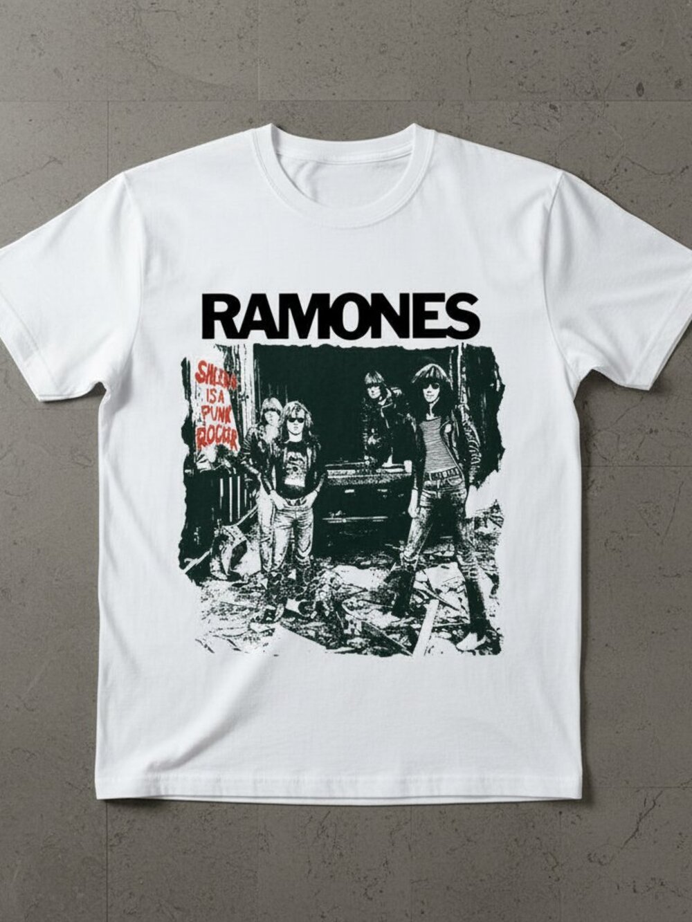 Ramones Punk Rock Graphic T-Shirt, Vintage Band Style Tee, Classic Punk Music Sh